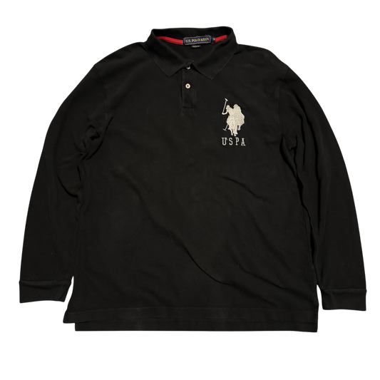 US Polo Assn. Longsleeve Schwarz/Gold, Gr. M – Produktfoto 2