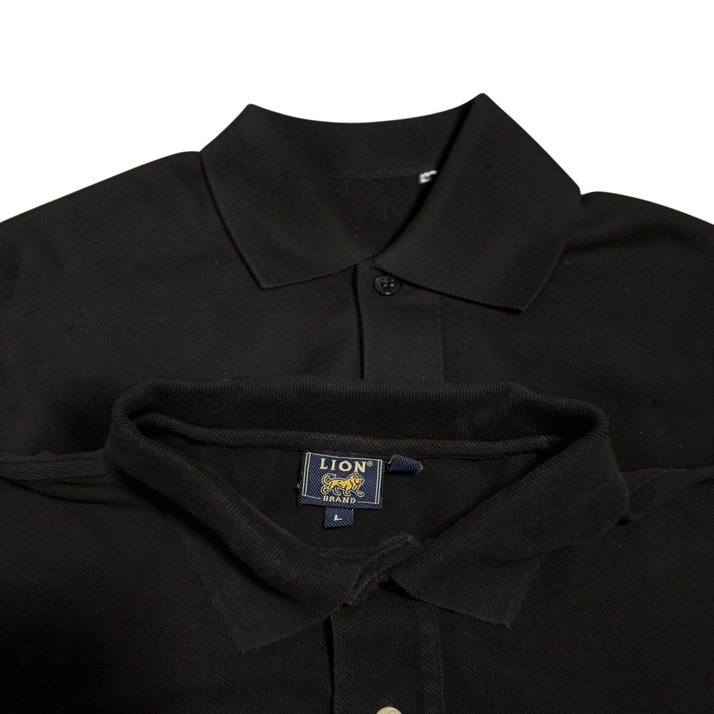Lion Brand Polo Schwarz, Gr. L – Produktfoto 4