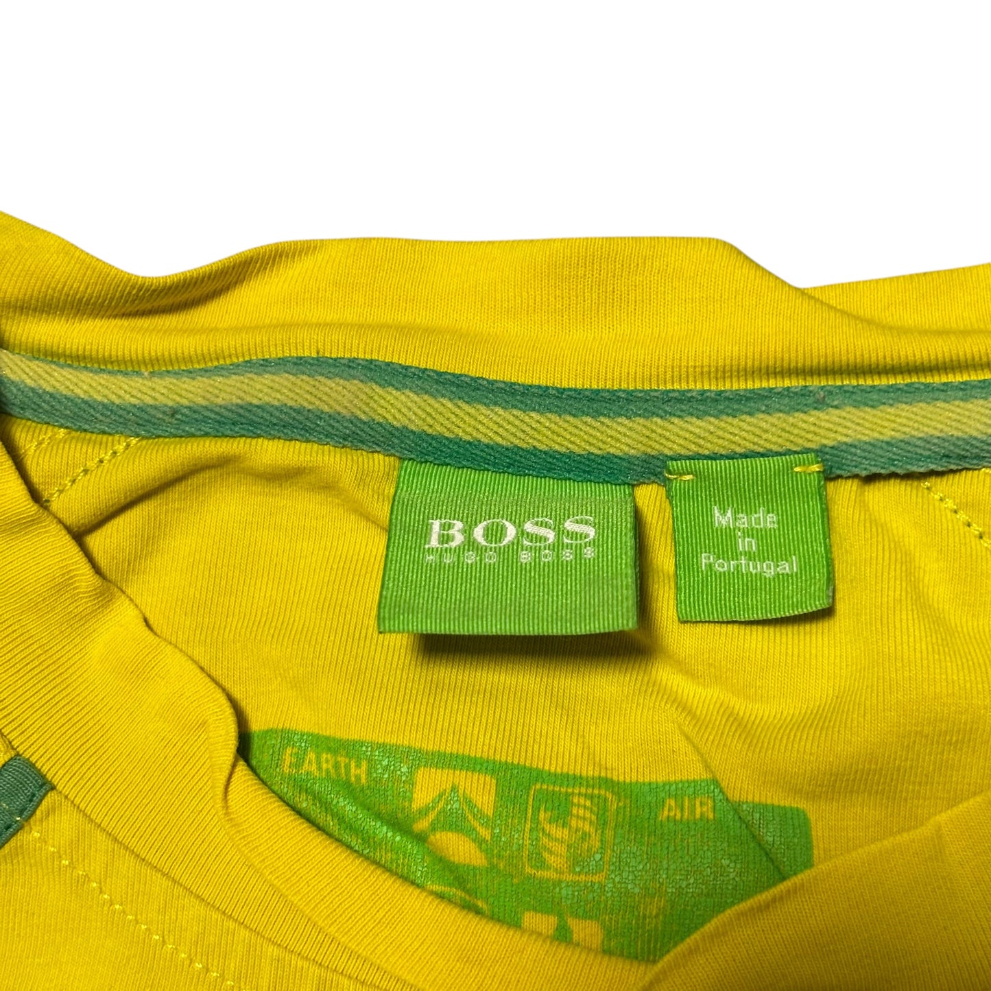 Hugo Boss T-Shirt Brasilien Gelb, Gr. M – Produktfoto 5