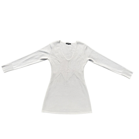 Calvin Klein Jeans V-Neck Strickpullover Hellgrau, Gr. unbekannt vorne