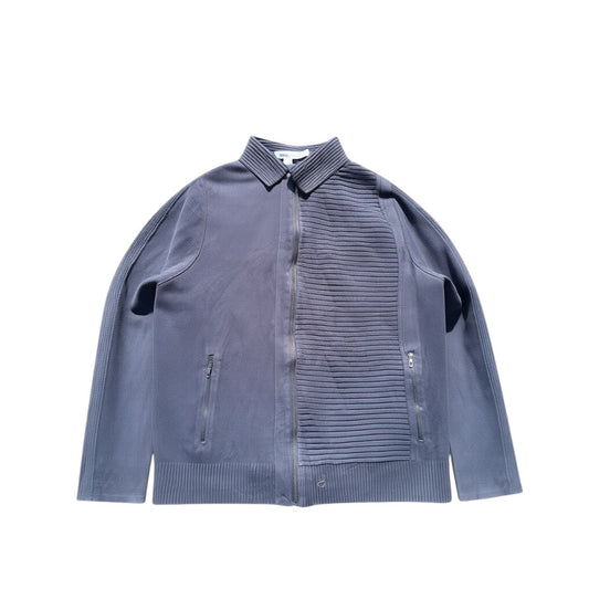 Calvin Klein Strickjacke Navy Größe M vorne mit Loch am unteren Bund