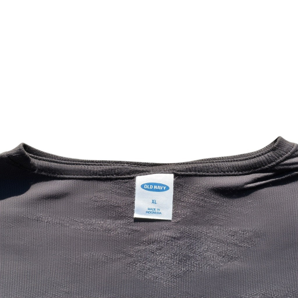Old Navy Tie-Front-Top Anthrazit, Gr. XL, Etikett