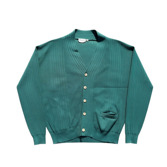 Dunkelgrüner Ripp-Cardigan, Gr. XL, Hauptbild
