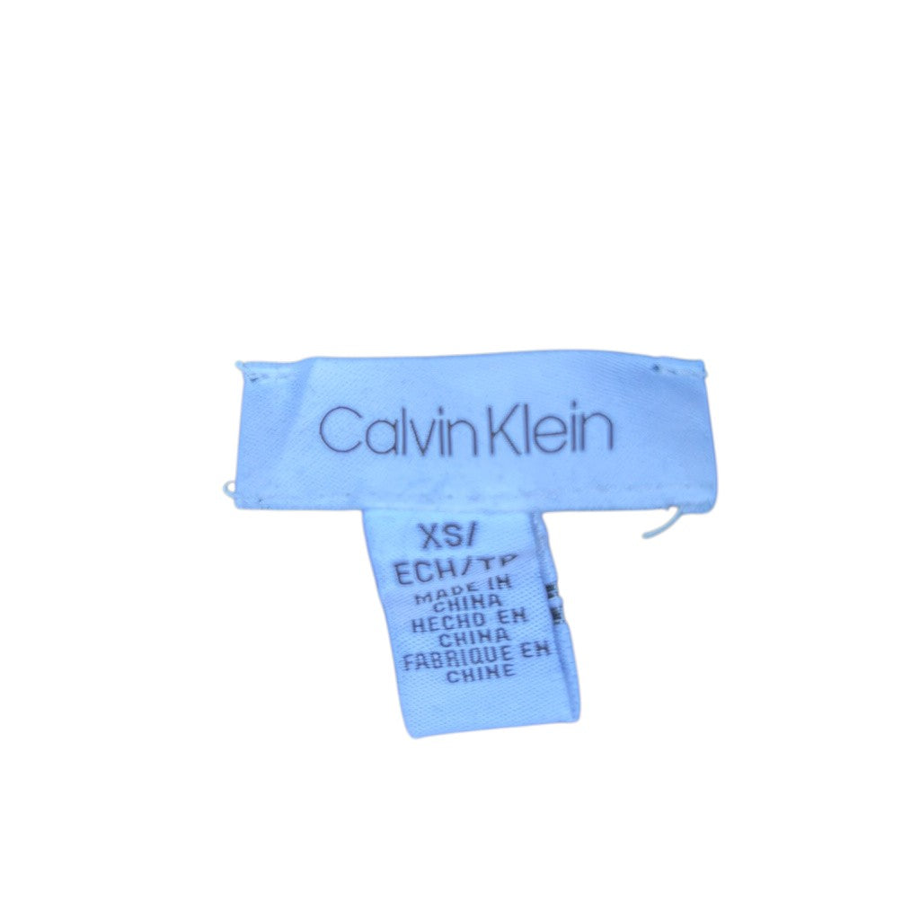 Calvin Klein Quarter-Zip-Pullover Hellgrau, Gr. XS, Etikett