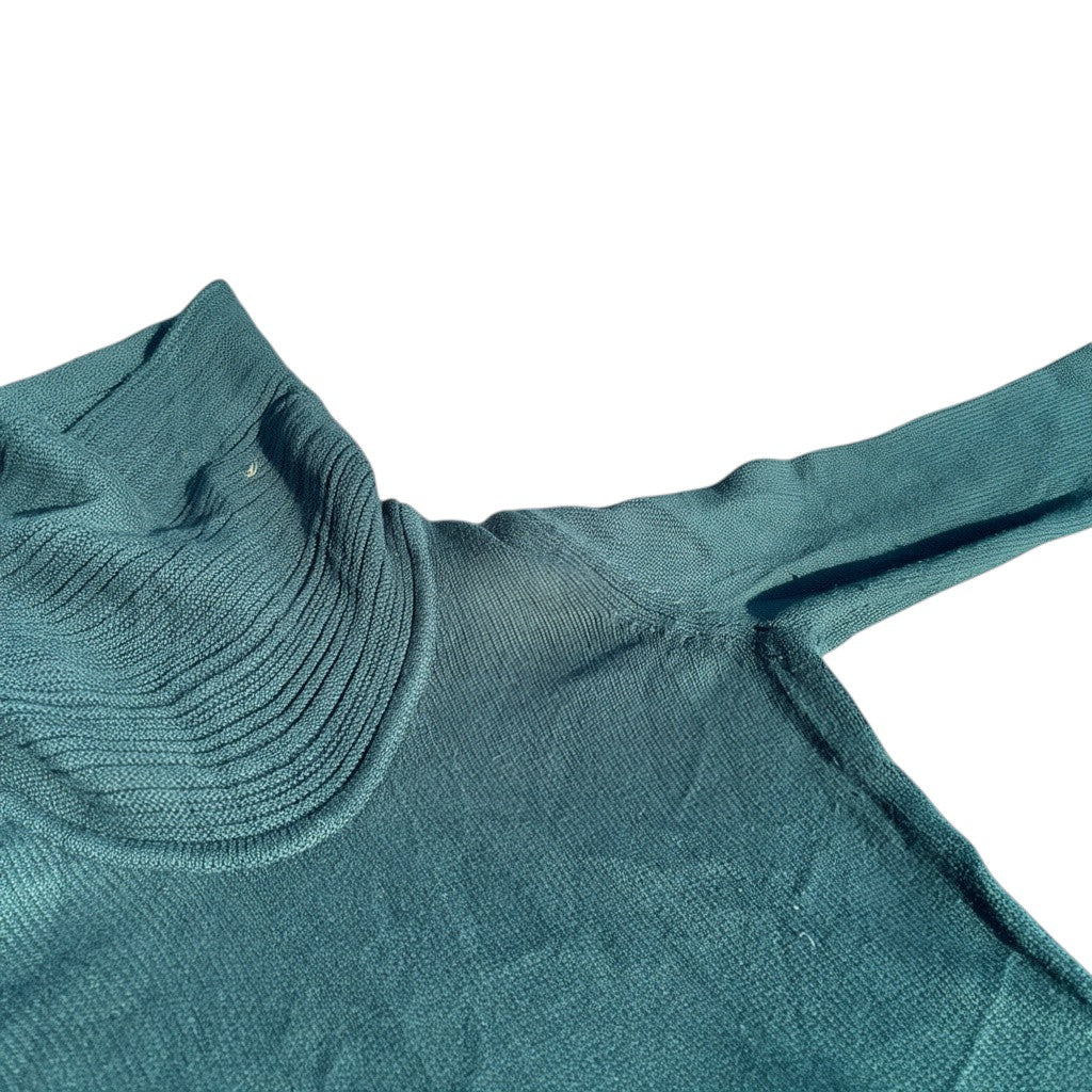 Calvin Klein Rollkragen-Stricktunika Petrol, Gr. XXL, Detail