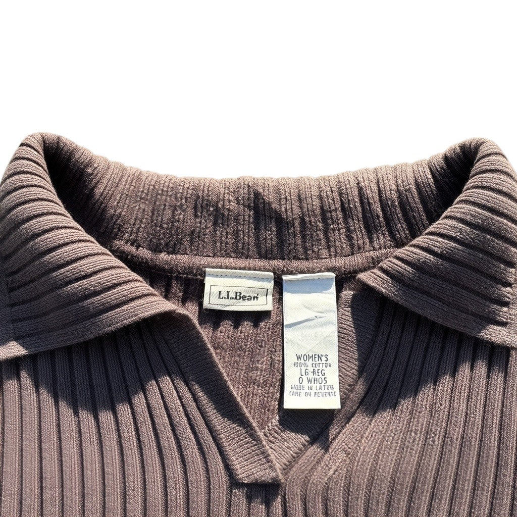 L.L.Bean Etikett mit L Regular und 100% Baumwolle