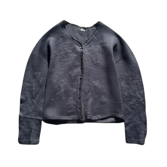 Dunkler Non Stop Cardigan mit V-Ausschnitt und Knopfleiste, Vorderansicht