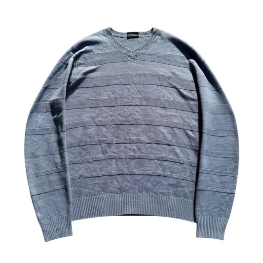 Beverly Hills Polo Club V-Neck-Pullover in Blaugrau, Vorderansicht