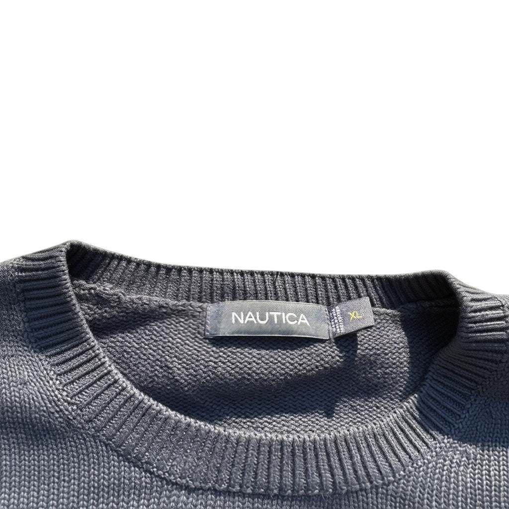Nautica Crewneck-Pullover Anthrazit, Gr. XL, Marke und Größe