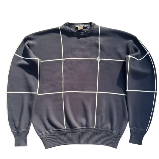 Nautica Windowpane-Pullover Dunkelblau, Gr. M, Hauptbild Vorderseite
