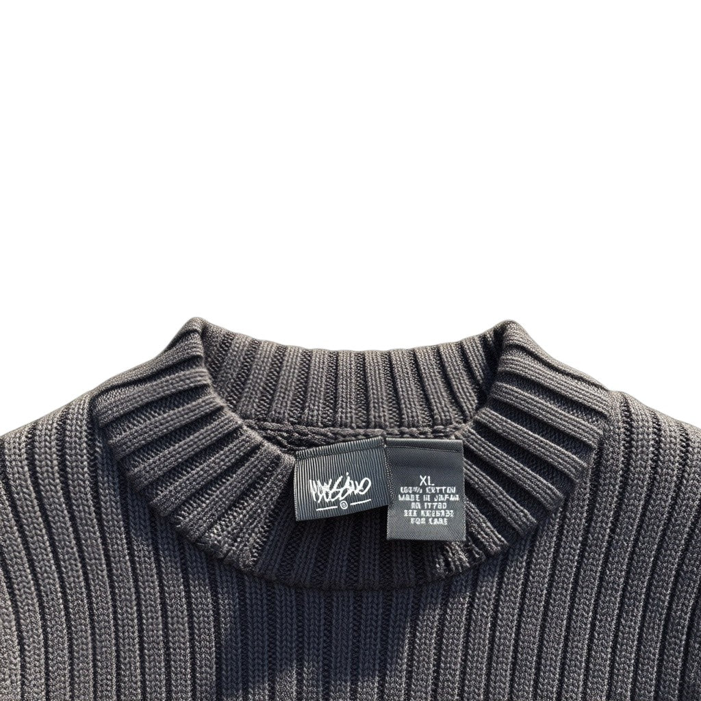 Puritan Rippenstrick-Mockneck Schwarz, Gr. XL, Marke Größe Material
