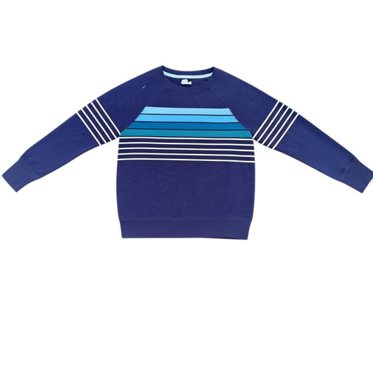 L.L.Bean Streifen-Sweatshirt in Navy, Vorderansicht