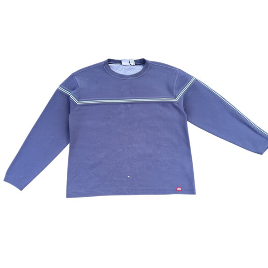 Quiksilver Streifen-Sweatshirt in Navy, Vorderansicht