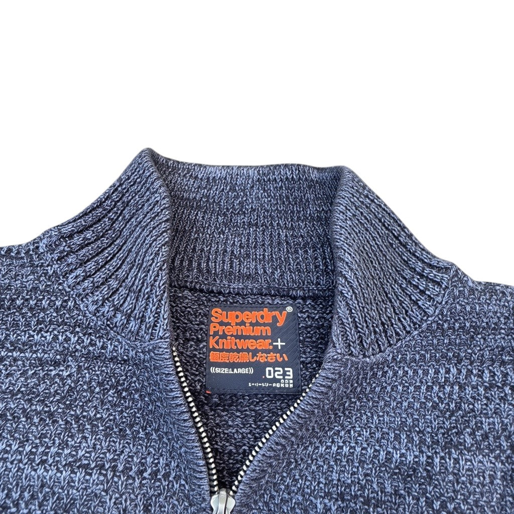 Superdry Premium Knitwear Etikett mit Größe Large