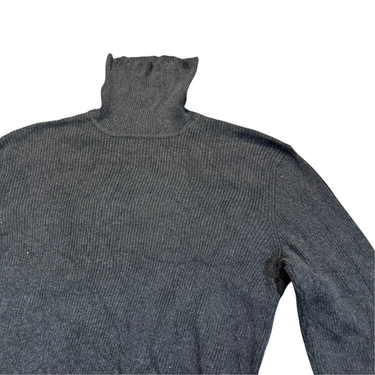 Lauren Ralph Lauren Baumwollpullover mit kurzem Reißverschluss — Anthrazit · L – Detailansicht