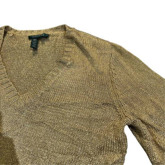 Lauren Ralph Lauren Strukturstrickpullover — Oliv/Khaki · L – Detailansicht