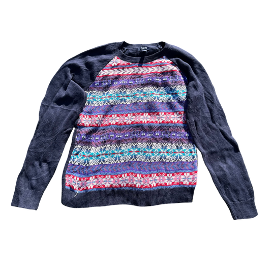 Chaps Fair-Isle Crewneck – Navy/Mehrfarbig · L – Produktansicht
