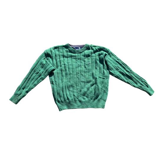 Nautica Ribbed Crewneck – Grün · M / 12–14 – Produktansicht
