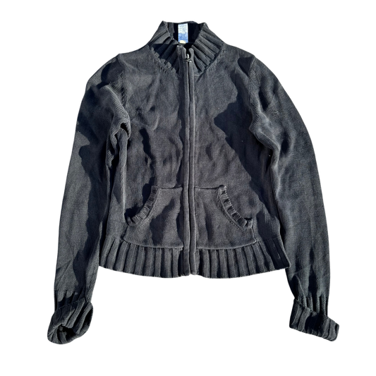 Gap Ribbed Full-Zip – Anthrazit · S – Produktansicht