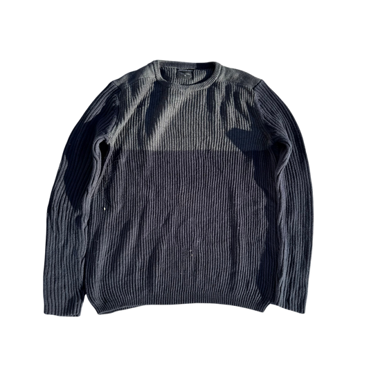 Calvin Klein Jeans Ribbed Crewneck – Schwarz/Anthrazit · XL – Produktansicht
