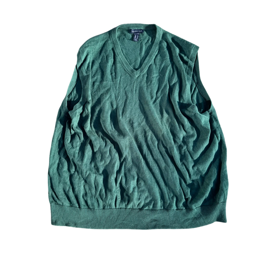 Lands' End Classic V-Neck Vest – Grün · XL – Produktansicht