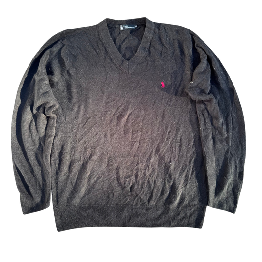 Polo Ralph Lauren Logo V-Neck – Anthrazit · XL – Produktansicht