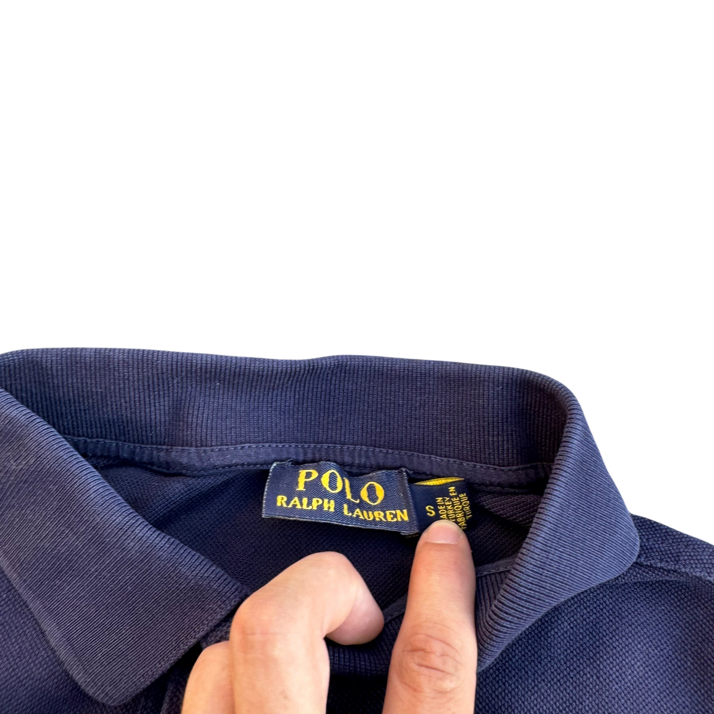 Polo Ralph Lauren Classic Logo Polo – Navy · S – Marken- und Größenetikett
