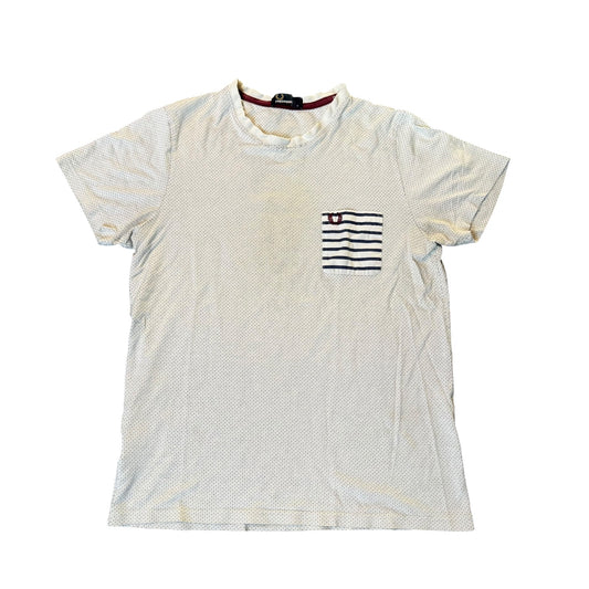 Fred Perry T-Shirt Weiß Größe S Frontansicht