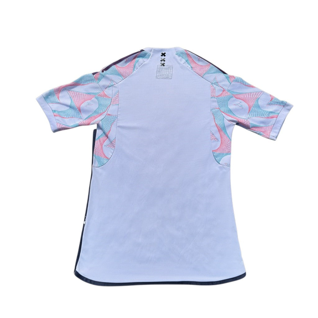 Adidas Ajax Trikot Weiß/Rosa/Hellblau, Gr. S – Etikett