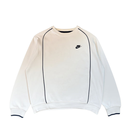 Nike Vintage Sweatshirt Weiß/Navy, Gr. L – Vorderansicht