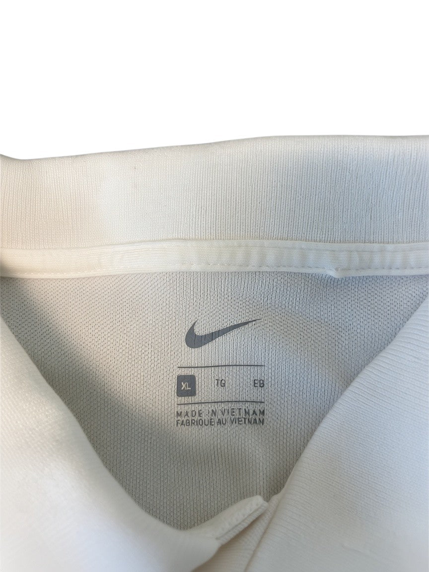 Nike Polo Weiß/Schwarz, Gr. XL – Etikett
