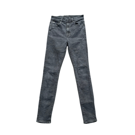 G-Star RAW Kafey Ultra High Skinny Jeans Schwarz, Gr. W23/L32 – Vorderansicht