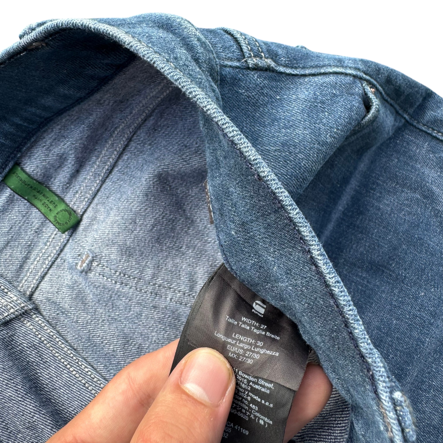 G-Star RAW Straight Jeans Blau, Gr. W27/L30 – Etikett