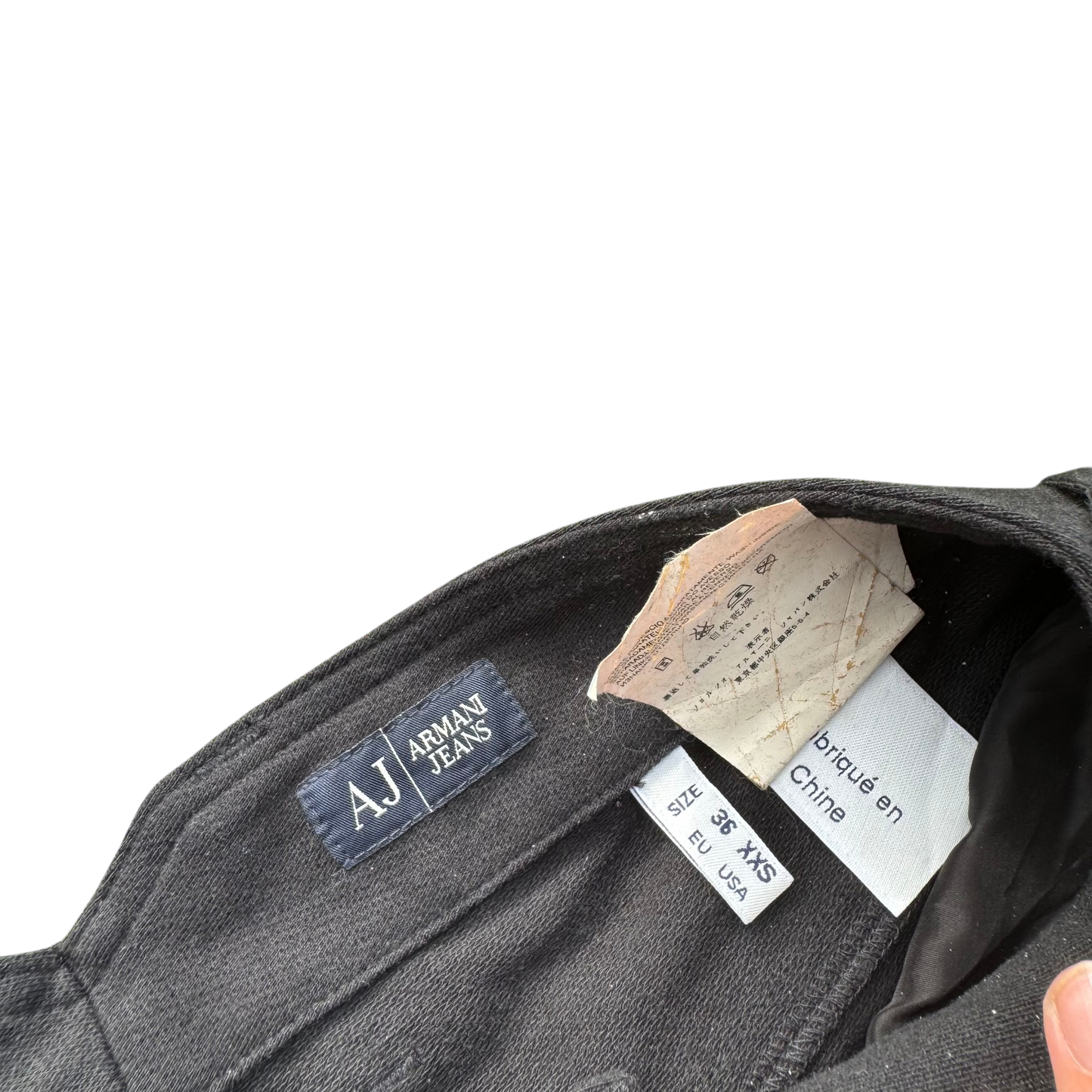 Armani Jeans Straight Jeans Schwarz, Gr. 36 – Etikett