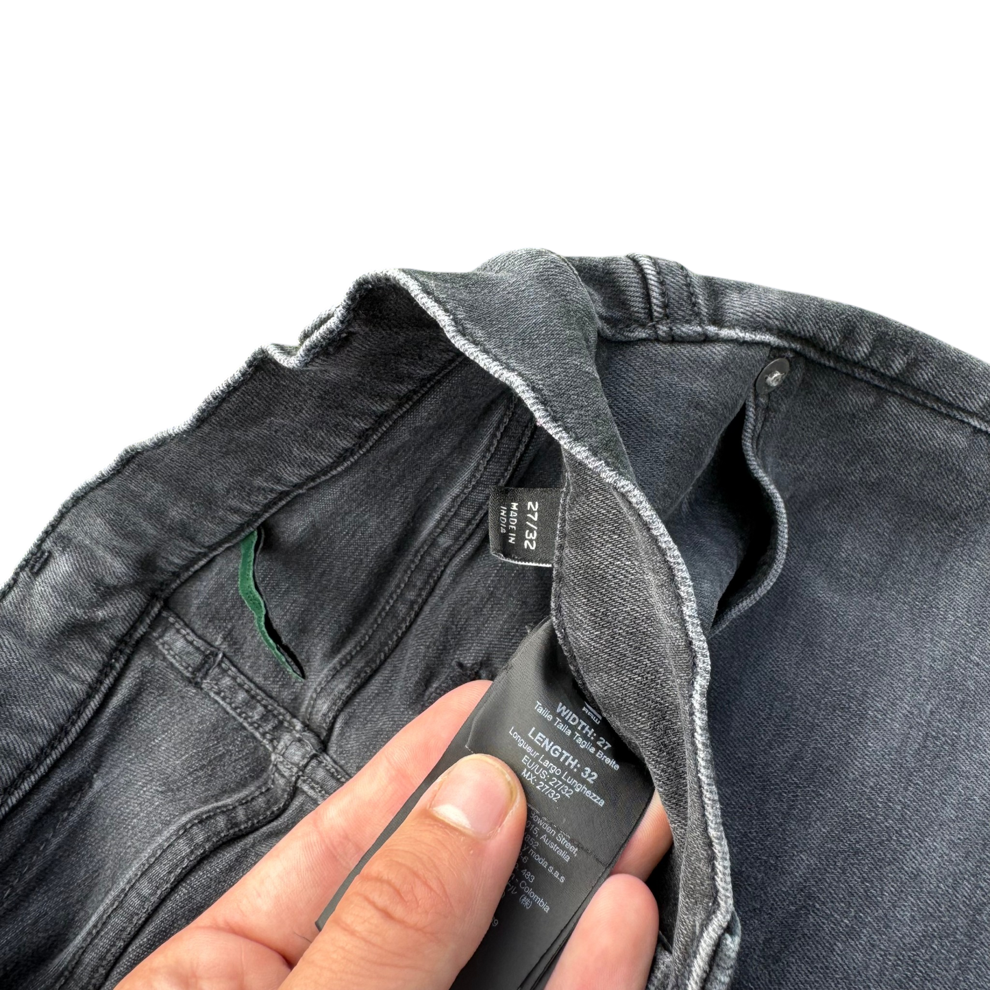 G-Star RAW Wide-Leg Jeans Grau, Gr. W27/L32 – Etikett