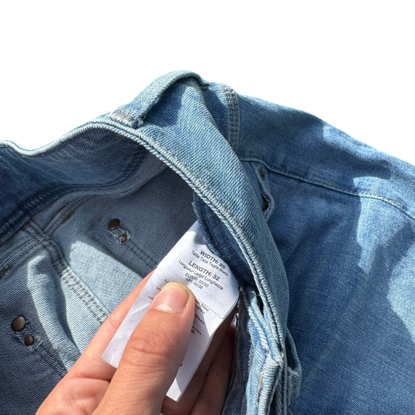 G-Star RAW Straight Jeans Hellblau, Gr. W25/L32 – Etikett