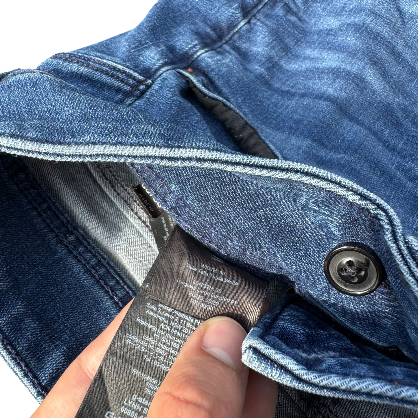 G-Star RAW Straight Jeans Blau, Gr. W30/L30 – Etikett