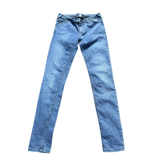 J28 Orchid Straight Jeans Blau, Gr. 25 – Vorderansicht