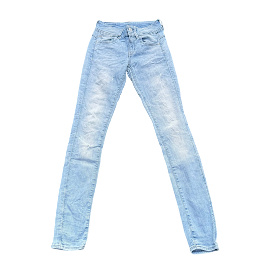 G-Star RAW Skinny Jeans Hellblau, Gr. W29/L32 – Vorderansicht