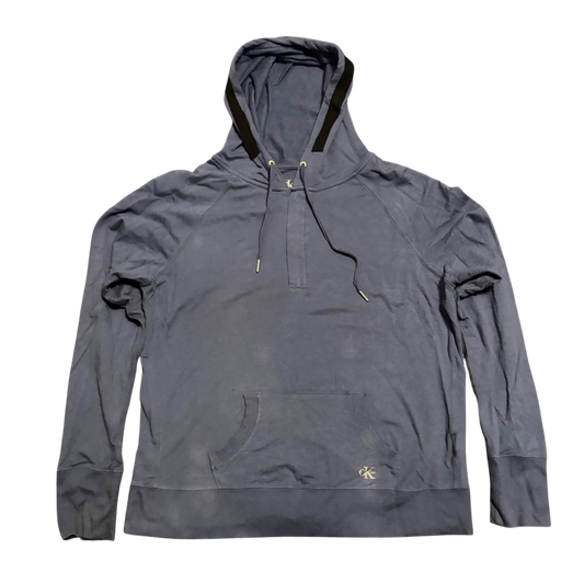 Calvin Klein Jeans Hoodie Anthrazit, Gr. XL – Vorderansicht