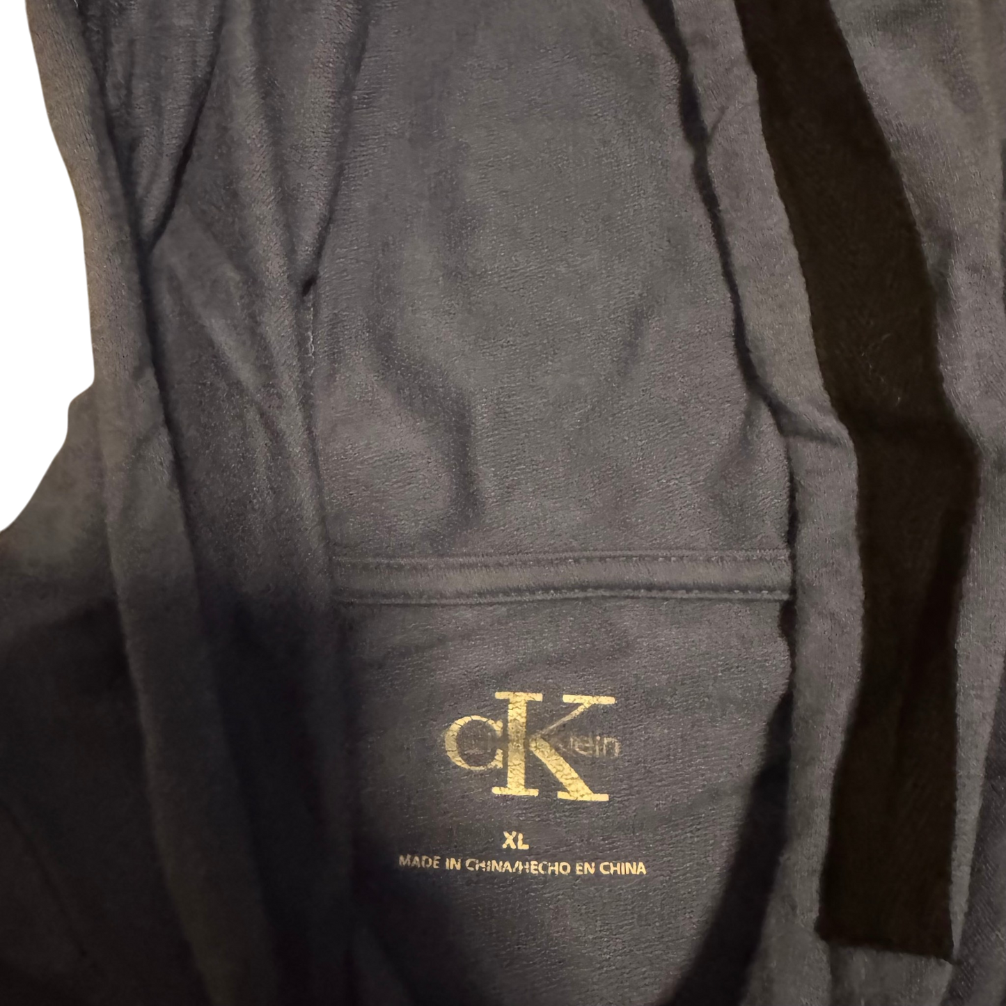Calvin Klein Jeans Hoodie Anthrazit, Gr. XL – Etikett