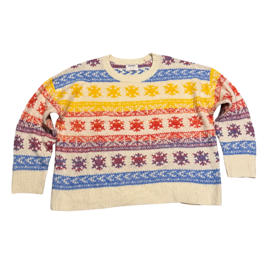 Old Navy Fair-Isle-Pullover Multicolor, Gr. XL – Vorderansicht