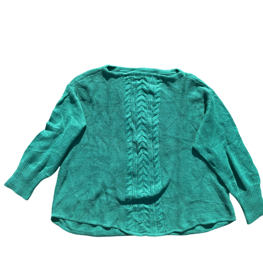 Chaps Zopfstrick-Pullover Grün, Gr. 3X – Produktansicht