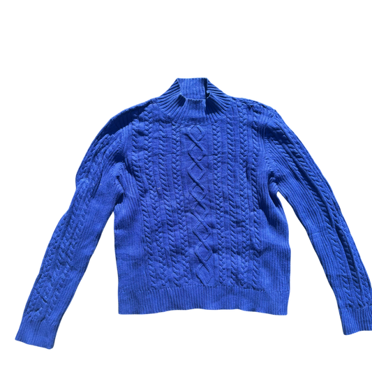 Chaps Zopfstrick-Pullover Royalblau, Gr. XL – Produktansicht