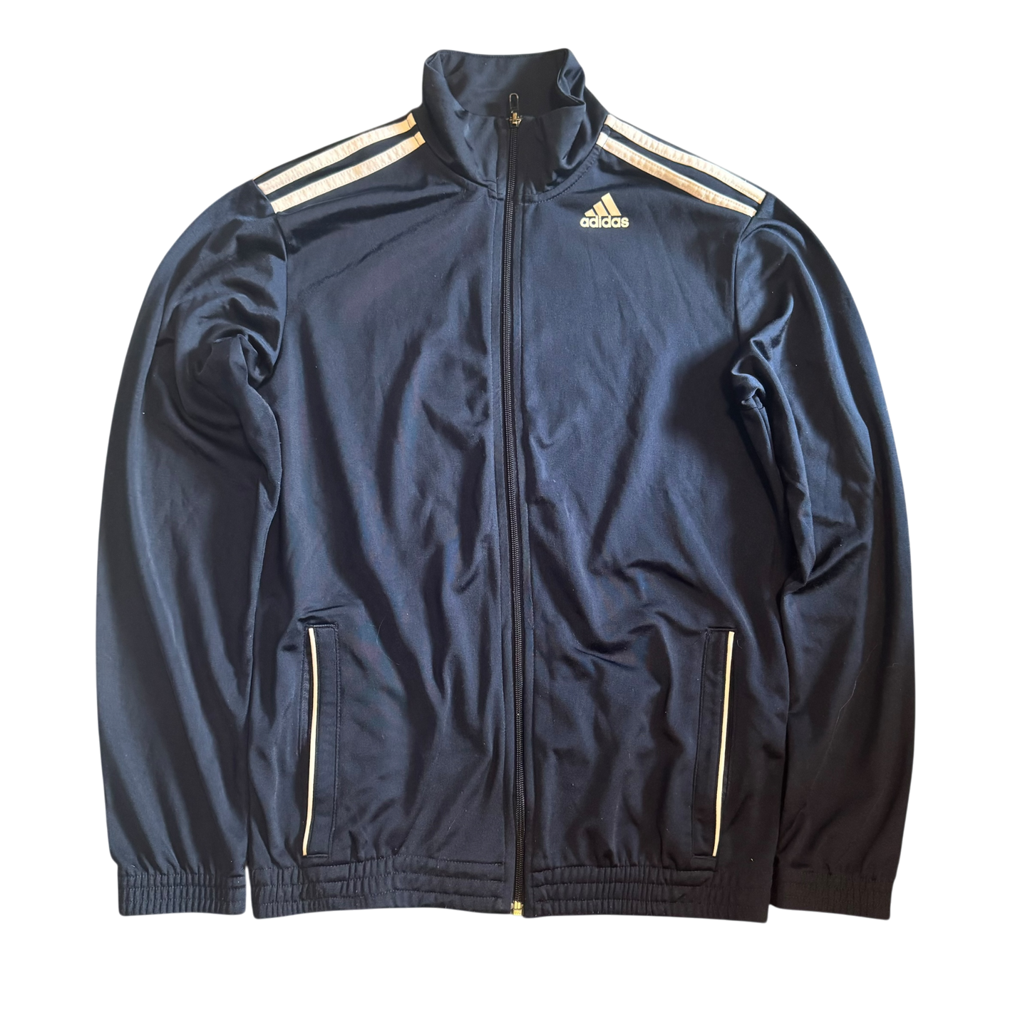 Adidas Trainingsjacke Navy/Gold, Gr. S – Produktfoto 2