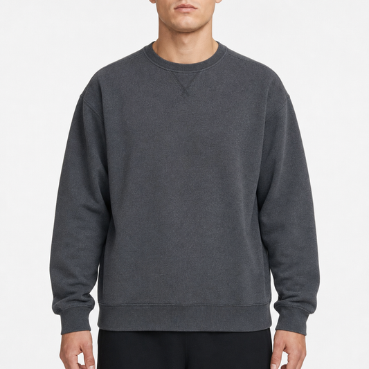 North Forty Four Sweatshirt Anthrazit, Gr. XL, Studioaufnahme am Modell
