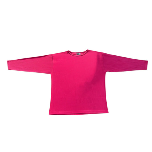 Headliners Rippstrick-Kurzarmshirt Magenta L, Hauptbild Vorderseite