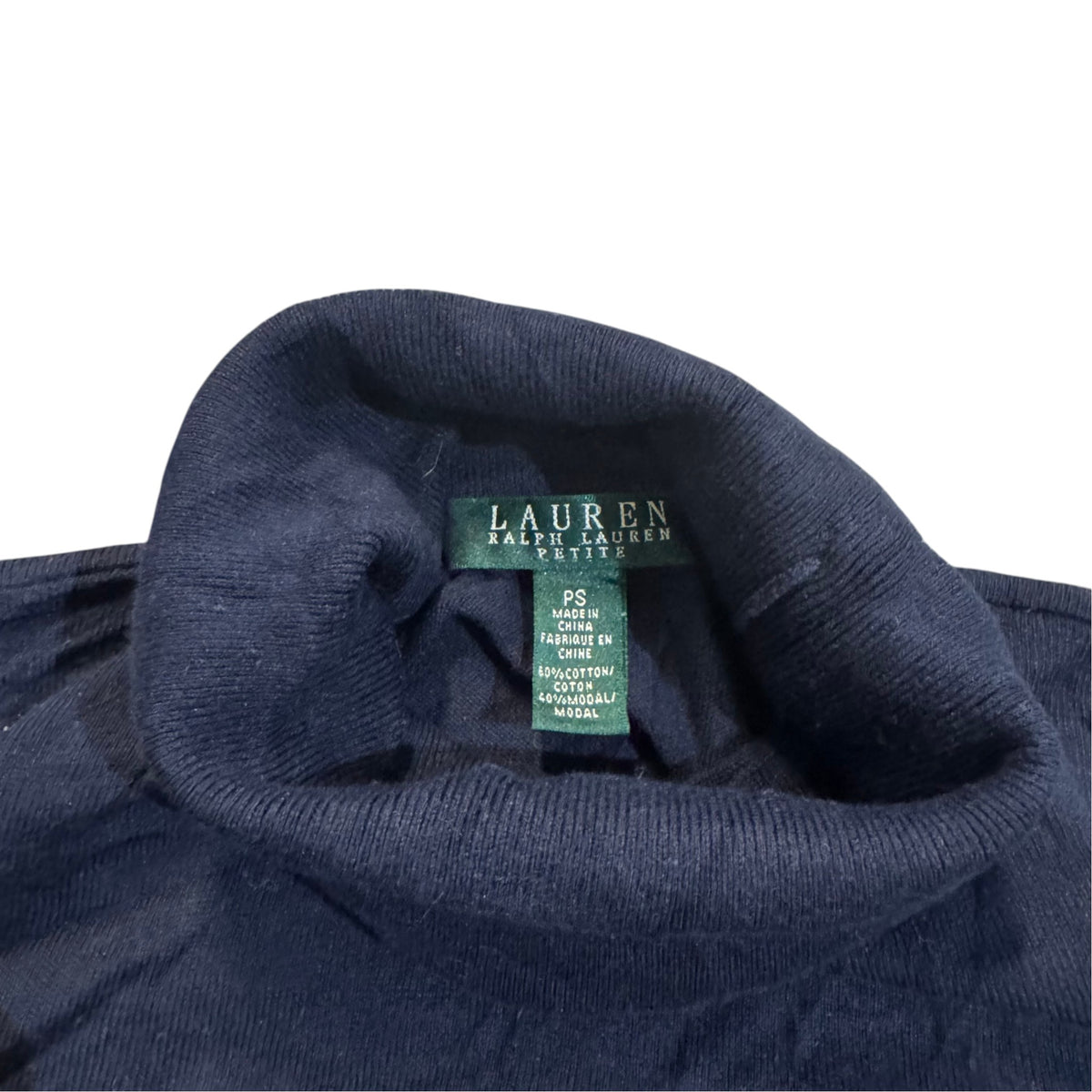 Lauren Ralph Lauren Petite Strickpullover — Navy · S (Petite) – Etikett/Detail