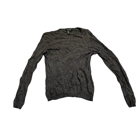 Lauren Ralph Lauren Feinstrickpullover aus Seide und Kaschmir — Anthrazit · S – Vorderansicht