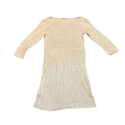 Lauren Ralph Lauren langes Strickkleid — Creme · Größe Unbekannt – Vorderansicht